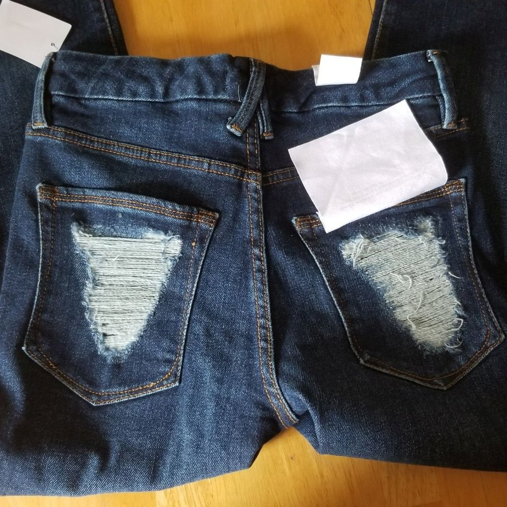 Good American Good Waist Chewed Back Pockets Jeans - Picture 10 of 16